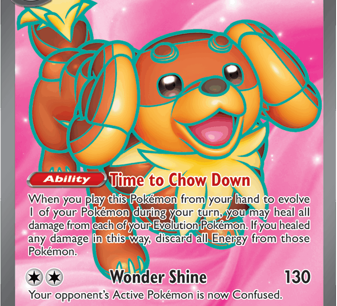 Dachsbun ex Pokemon Kaart