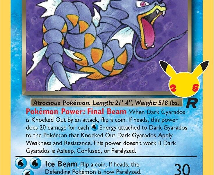 Dark Gyarados Pokemon Kaart