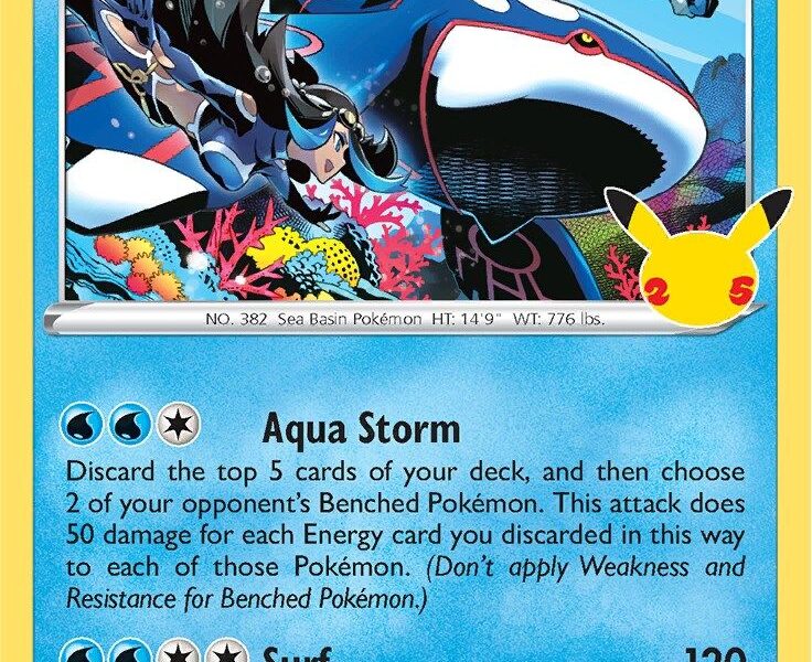 Kyogre Pokemon Kaart