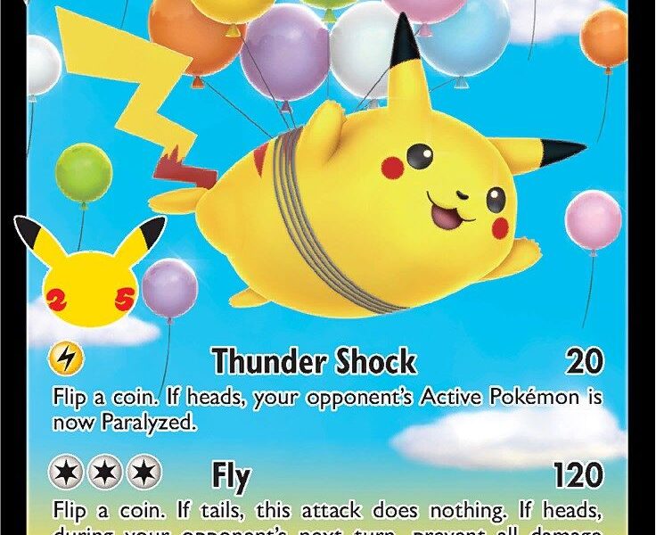 Flying Pikachu V Pokemon Kaart