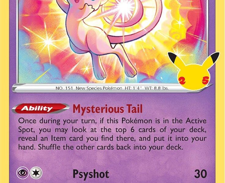 Mew Pokemon Kaart