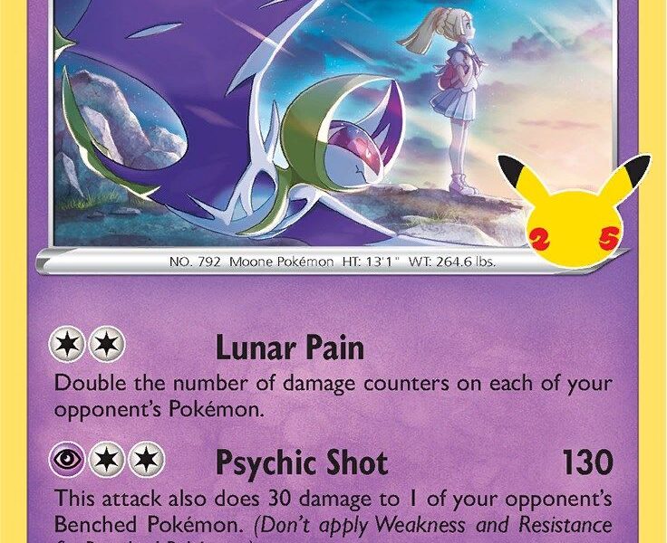 Lunala Pokemon Kaart