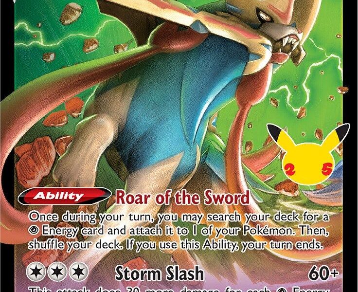 Zacian V Pokemon Kaart