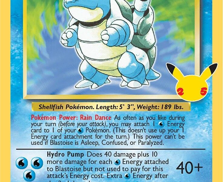 Blastoise Pokemon Kaart