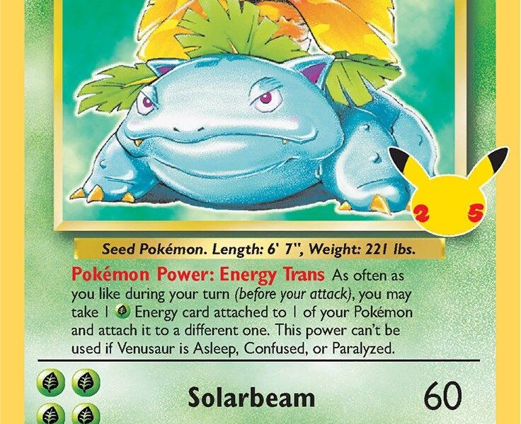 Venusaur Pokemon Kaart