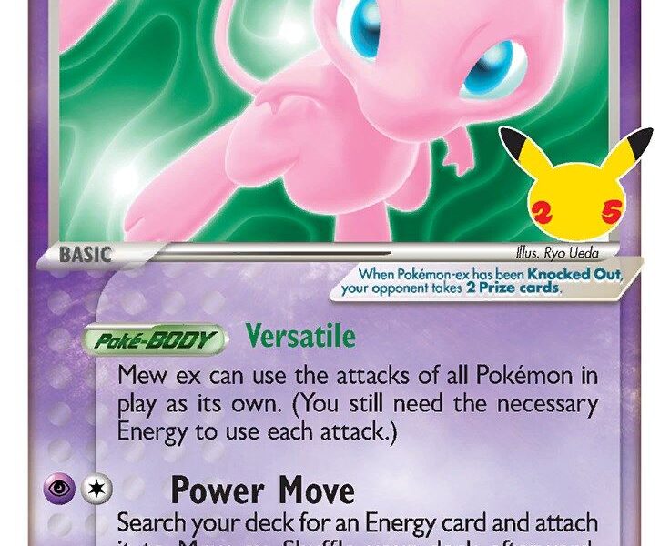 Mew ex Pokemon Kaart