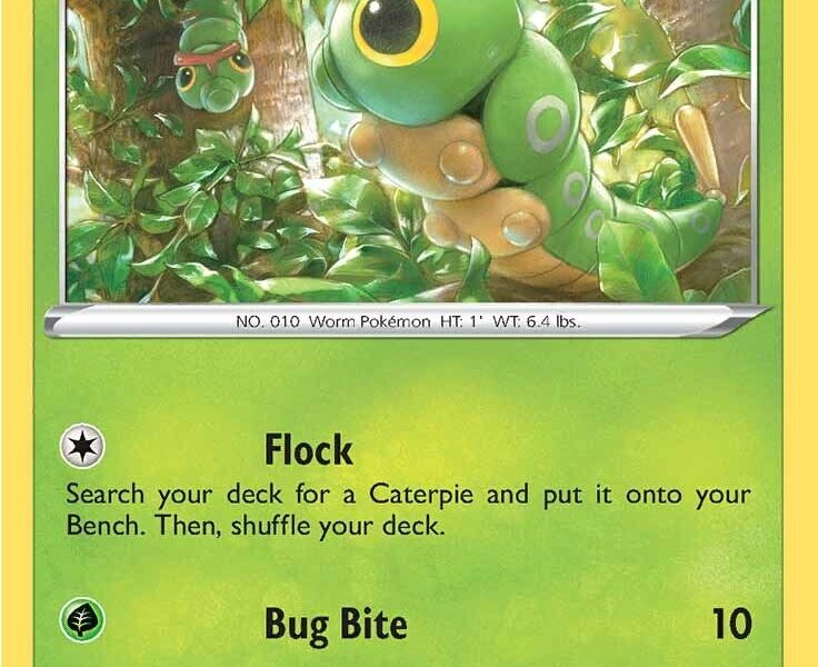 Caterpie Pokemon Kaart