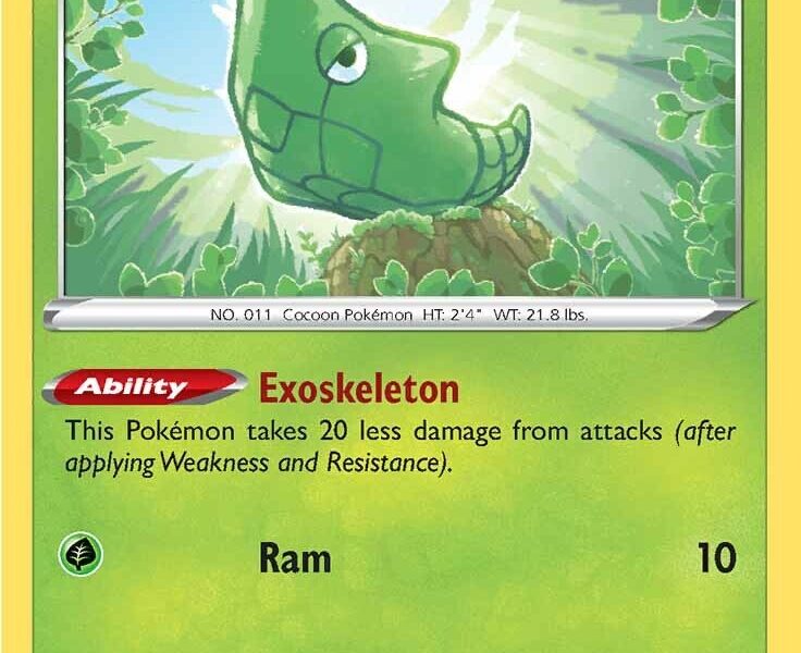 Metapod Pokemon Kaart