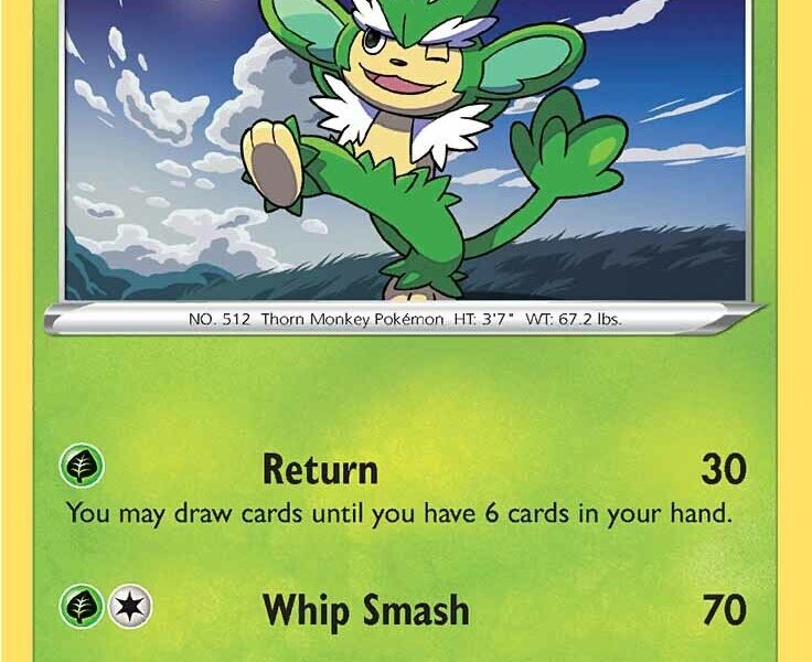 Simisage Pokemon Kaart