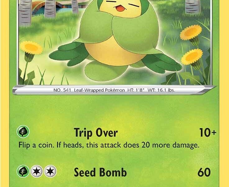 Swadloon Pokemon Kaart