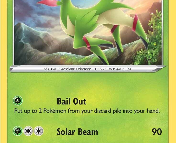 Virizion Pokemon Kaart