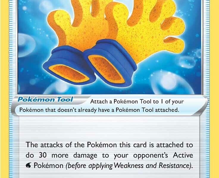 Spongy Gloves Pokemon Kaart