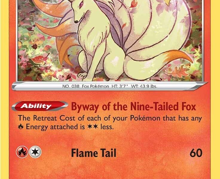 Ninetales (31) Pokemon Kaart
