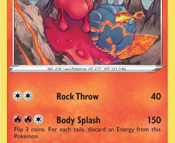 Magcargo Pokemon Kaart