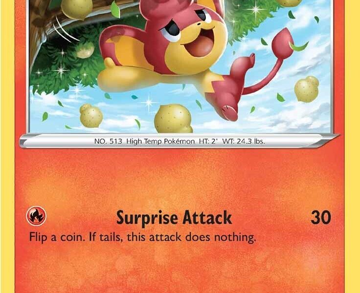 Pansear Pokemon Kaart