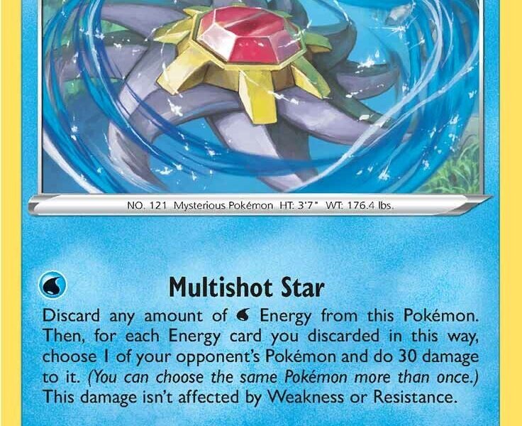Starmie Pokemon Kaart