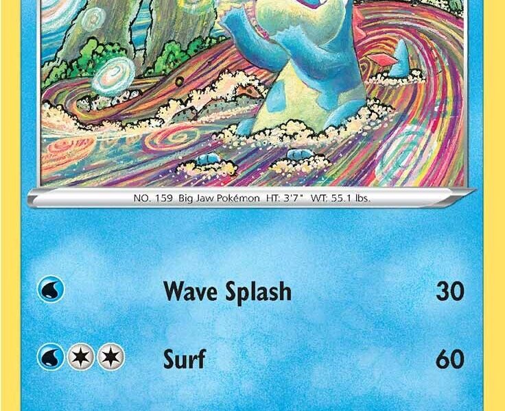 Croconaw Pokemon Kaart