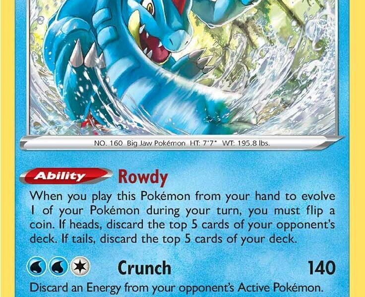 Feraligatr Pokemon Kaart