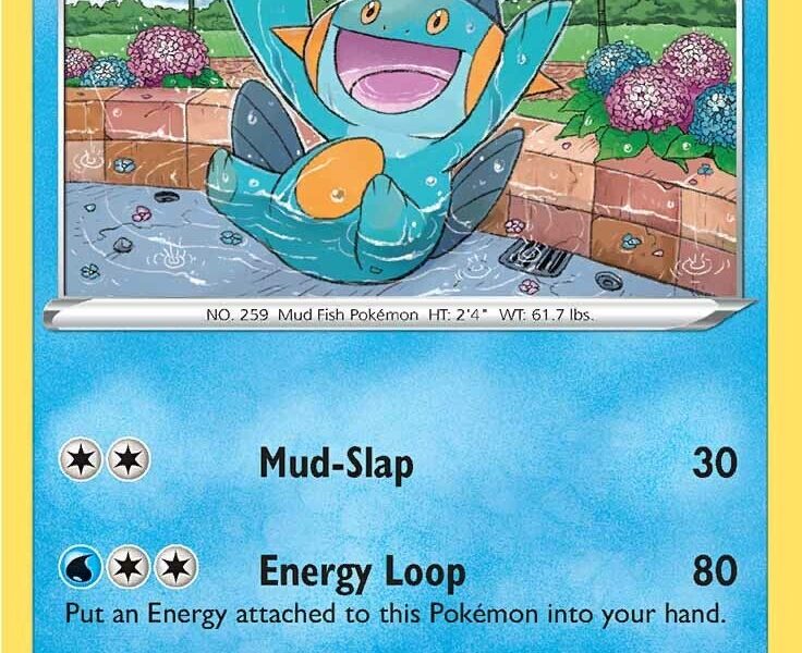 Marshtomp Pokemon Kaart