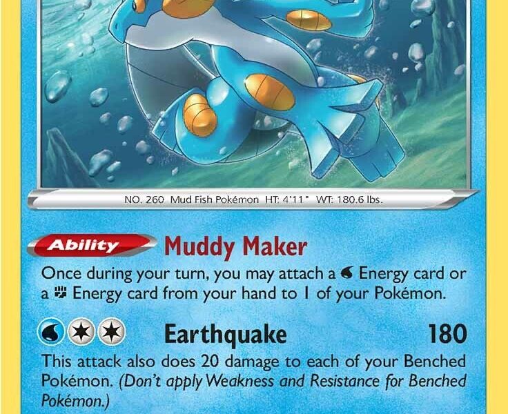 Swampert Pokemon Kaart