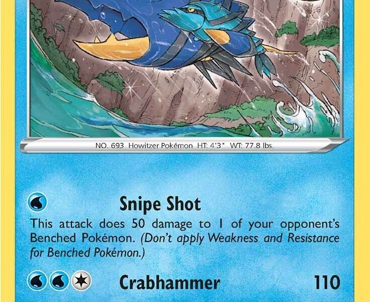Clawitzer Pokemon Kaart