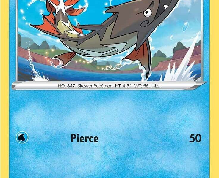 Barraskewda Pokemon Kaart