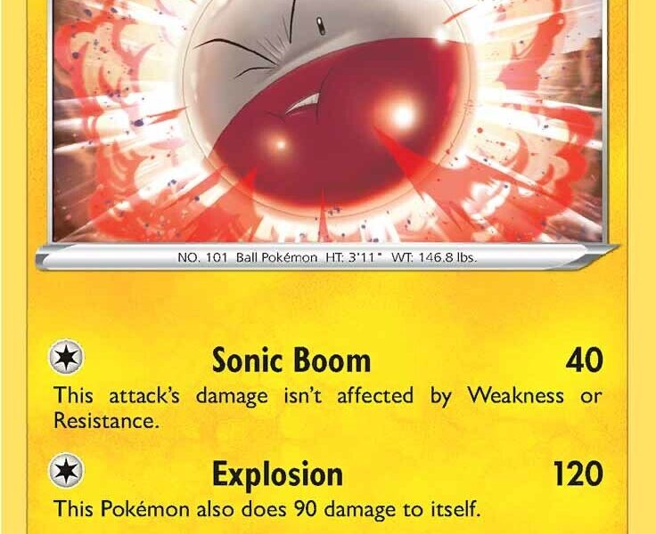 Electrode Pokemon Kaart