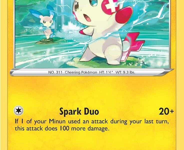 Plusle Pokemon Kaart