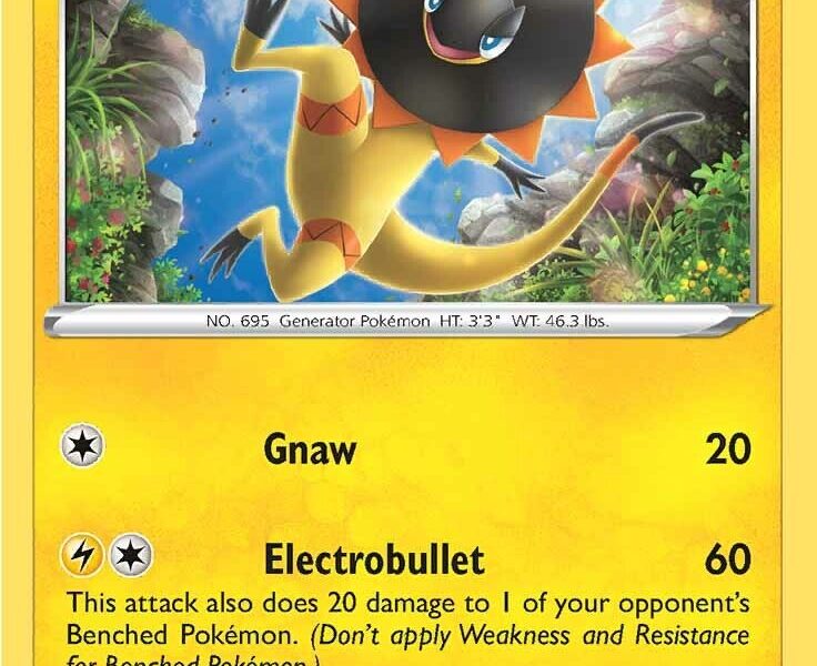 Heliolisk Pokemon Kaart