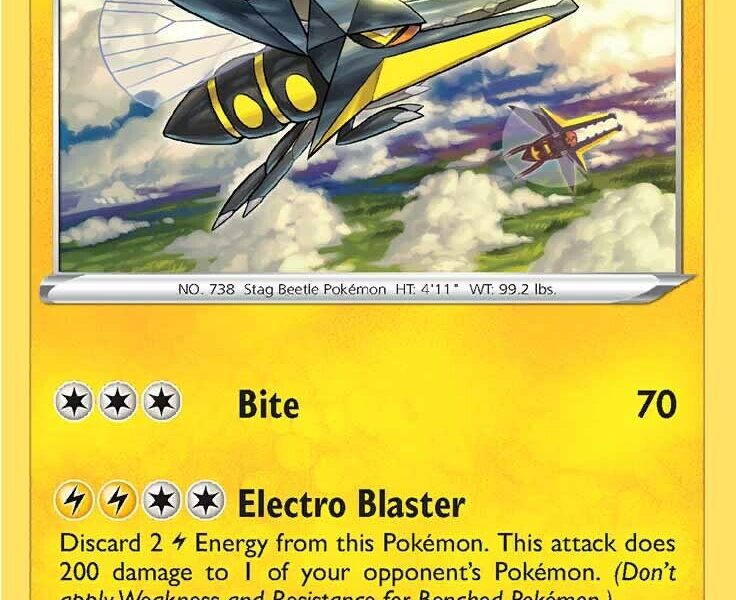 Vikavolt Pokemon Kaart