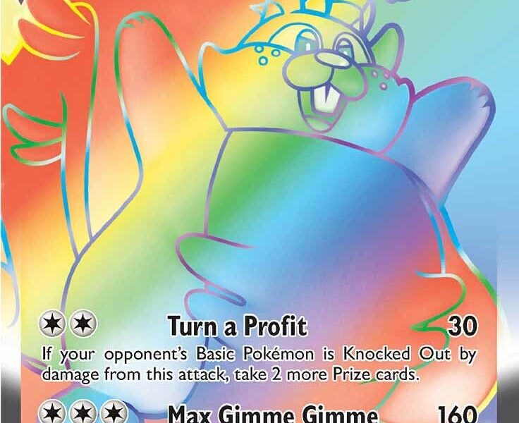 Greedent VMAX (Secret) Pokemon Kaart