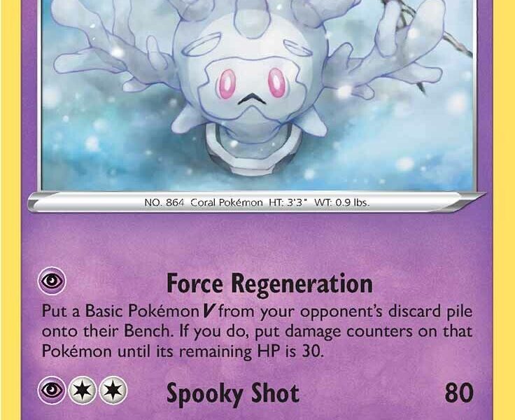 Galarian Cursola Pokemon Kaart