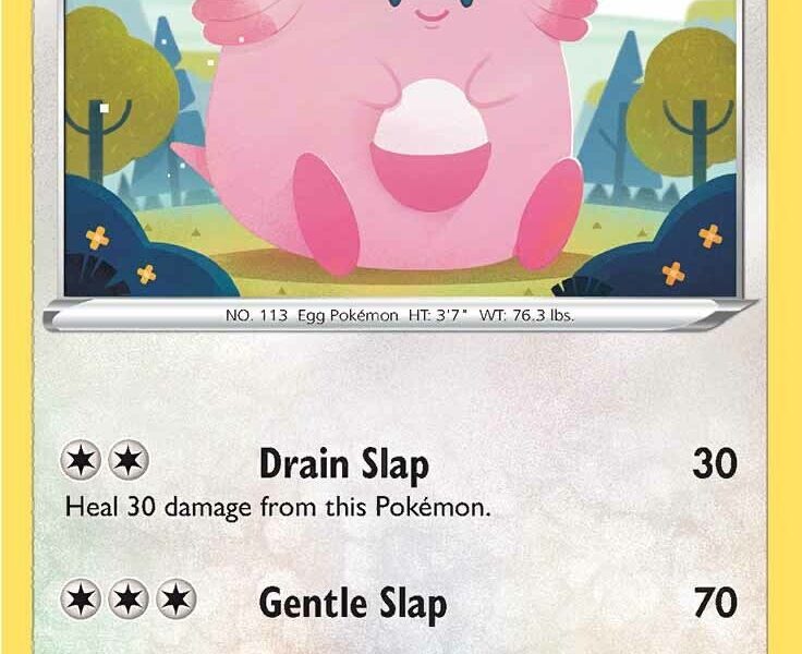 Chansey Pokemon Kaart