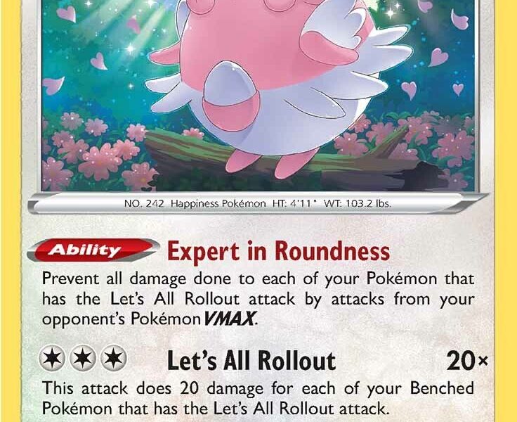 Blissey Pokemon Kaart