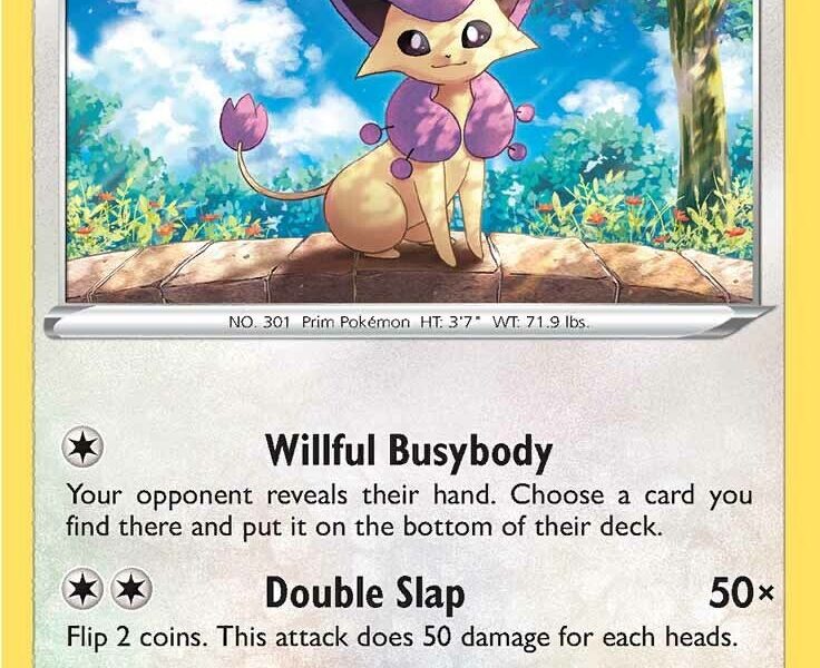 Delcatty Pokemon Kaart