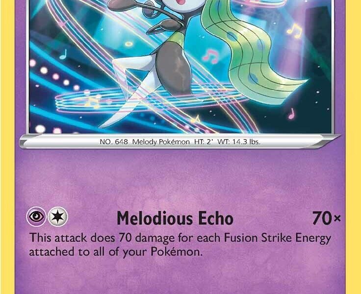Meloetta Pokemon Kaart