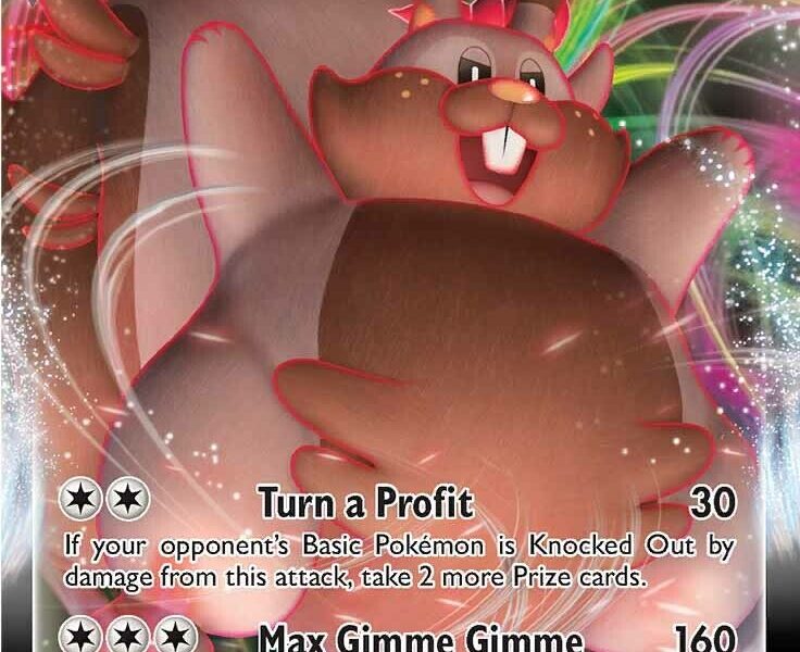 Greedent VMAX Pokemon Kaart