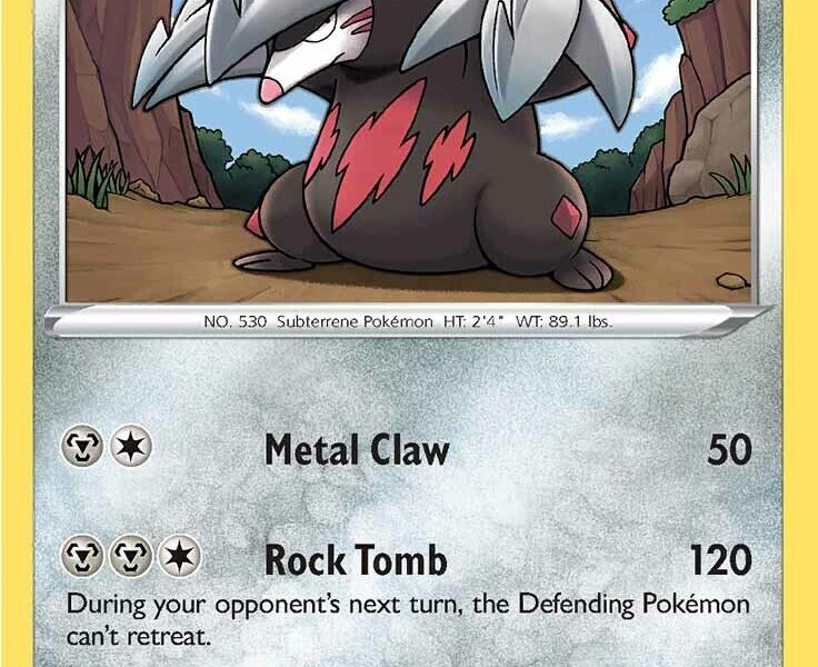 Excadrill Pokemon Kaart