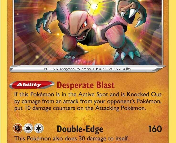 Golem Pokemon Kaart