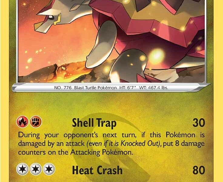 Turtonator Pokemon Kaart