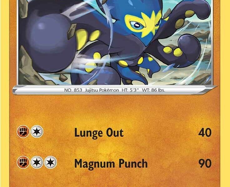 Grapploct Pokemon Kaart