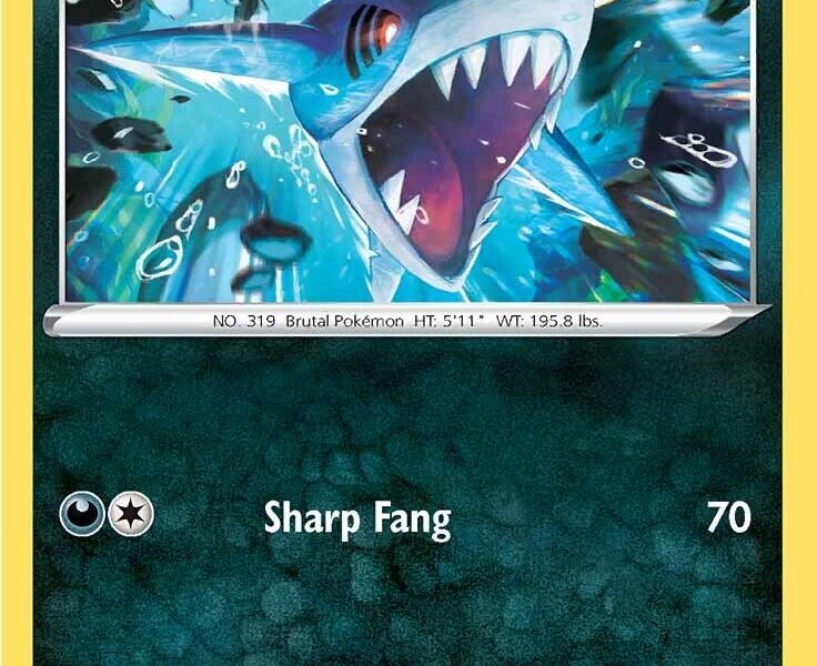Sharpedo Pokemon Kaart