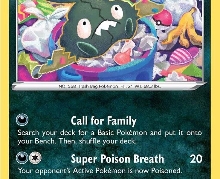 Trubbish Pokemon Kaart