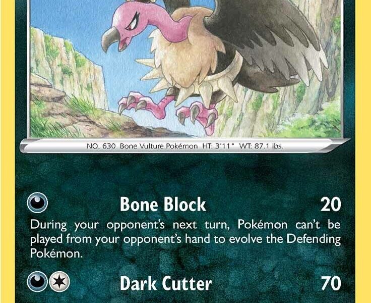 Mandibuzz Pokemon Kaart