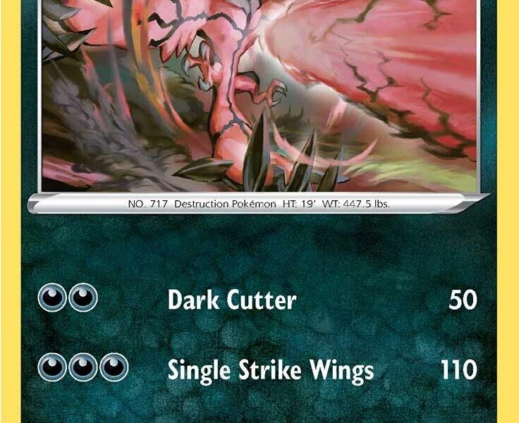 Yveltal Pokemon Kaart