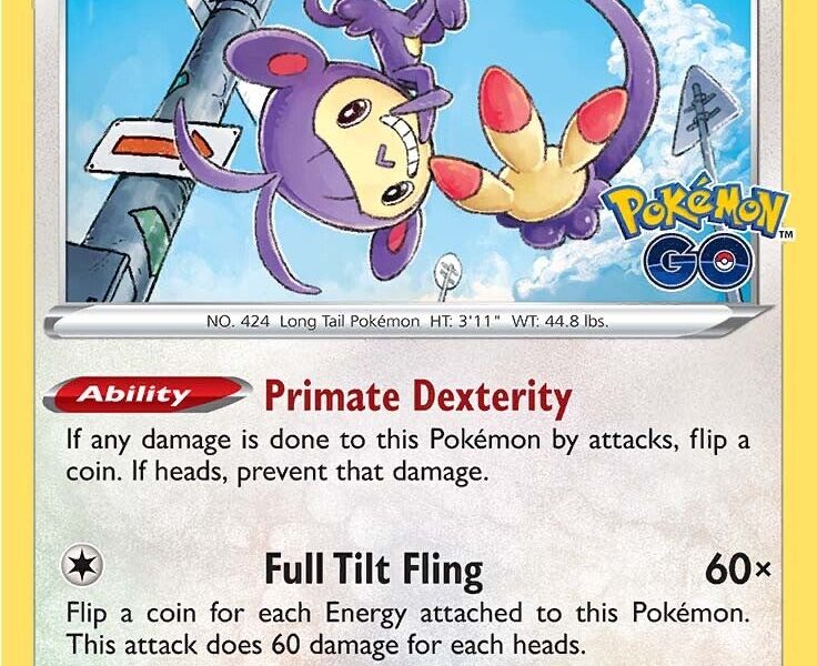 Ambipom Pokemon Kaart
