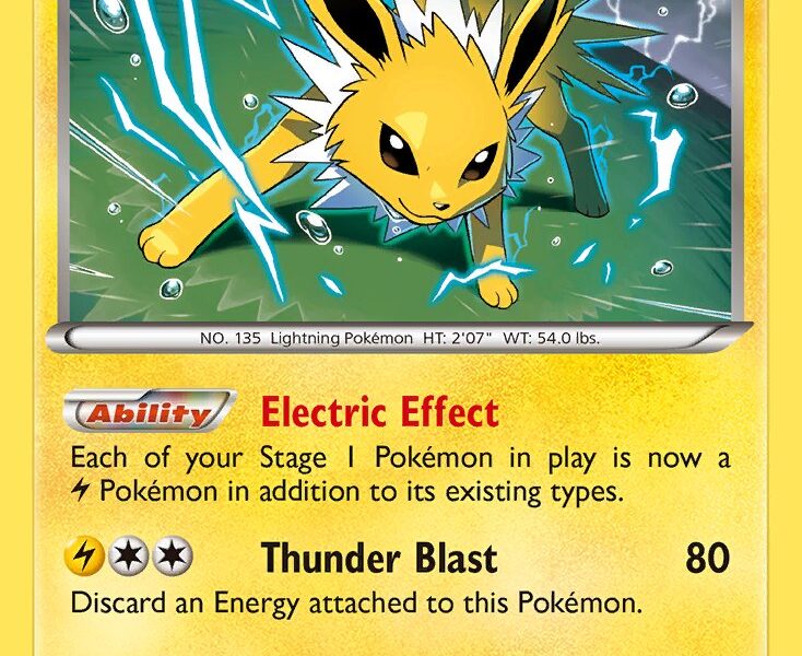 Jolteon Pokemon Kaart
