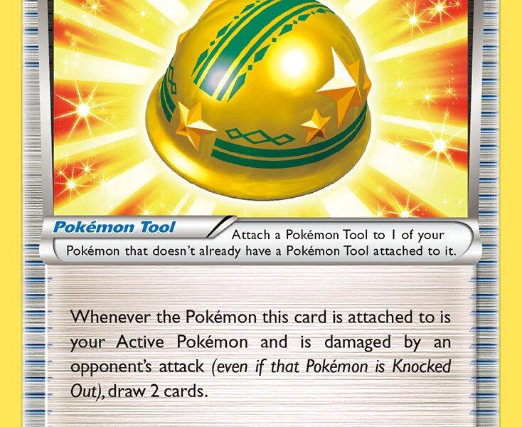 Lucky Helmet Pokemon Kaart