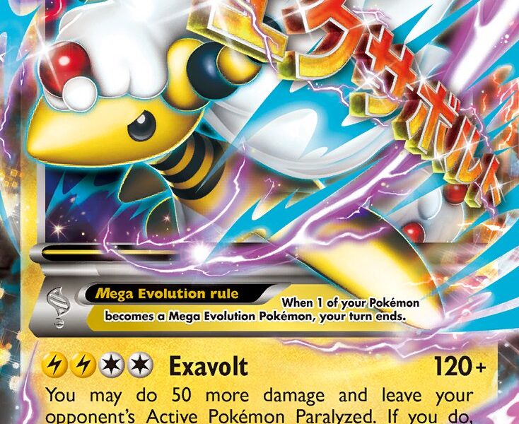 M Ampharos-EX Pokemon Kaart