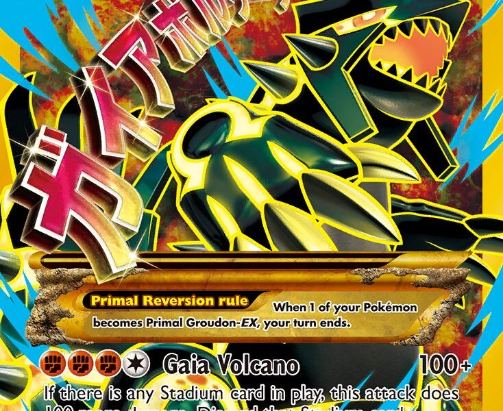 Primal Groudon-EX Pokemon Kaart